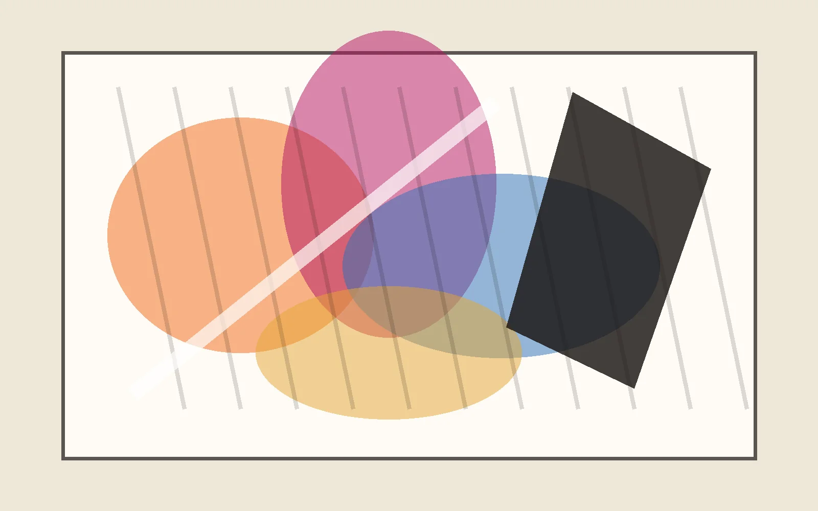 Abstract digital painting composition